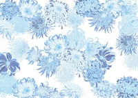 Azure Floral Symphony papiers peint