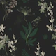 Dark Botanical Field Pattern