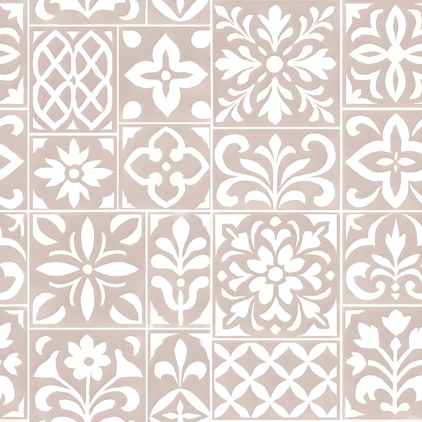 Faux Tile Blossom