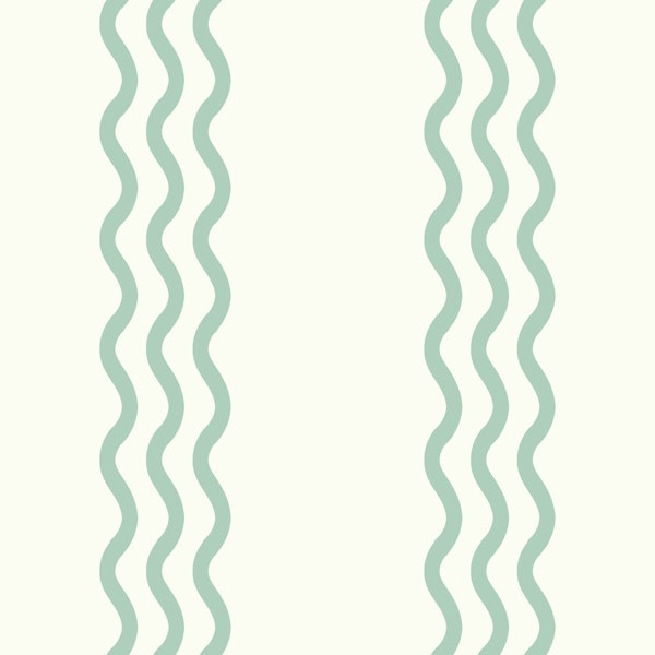 Mint Wavy Stripes