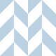 Modern Chevron - Air Blue and White