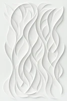 Elegant White Relief - Vertical tapetas