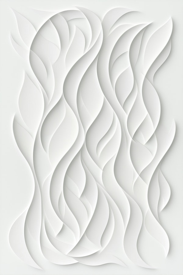 Elegant White Relief - Vertical
