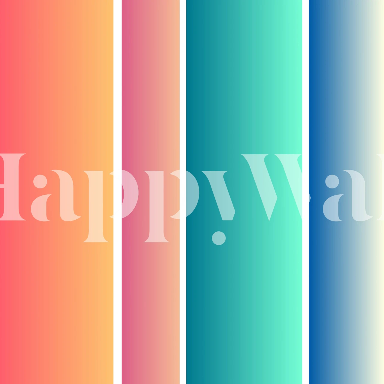 Pastel gradient colors in shades of pink, teal, and blue wallpaper