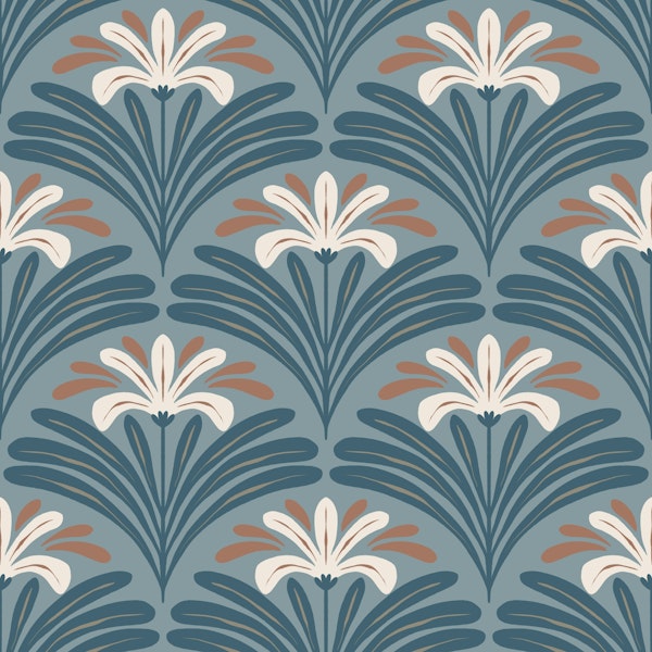 Elegant Leafy Blossoms