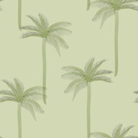 Dreamy Watercolor Palmtrees - Green Tropics papiers peint