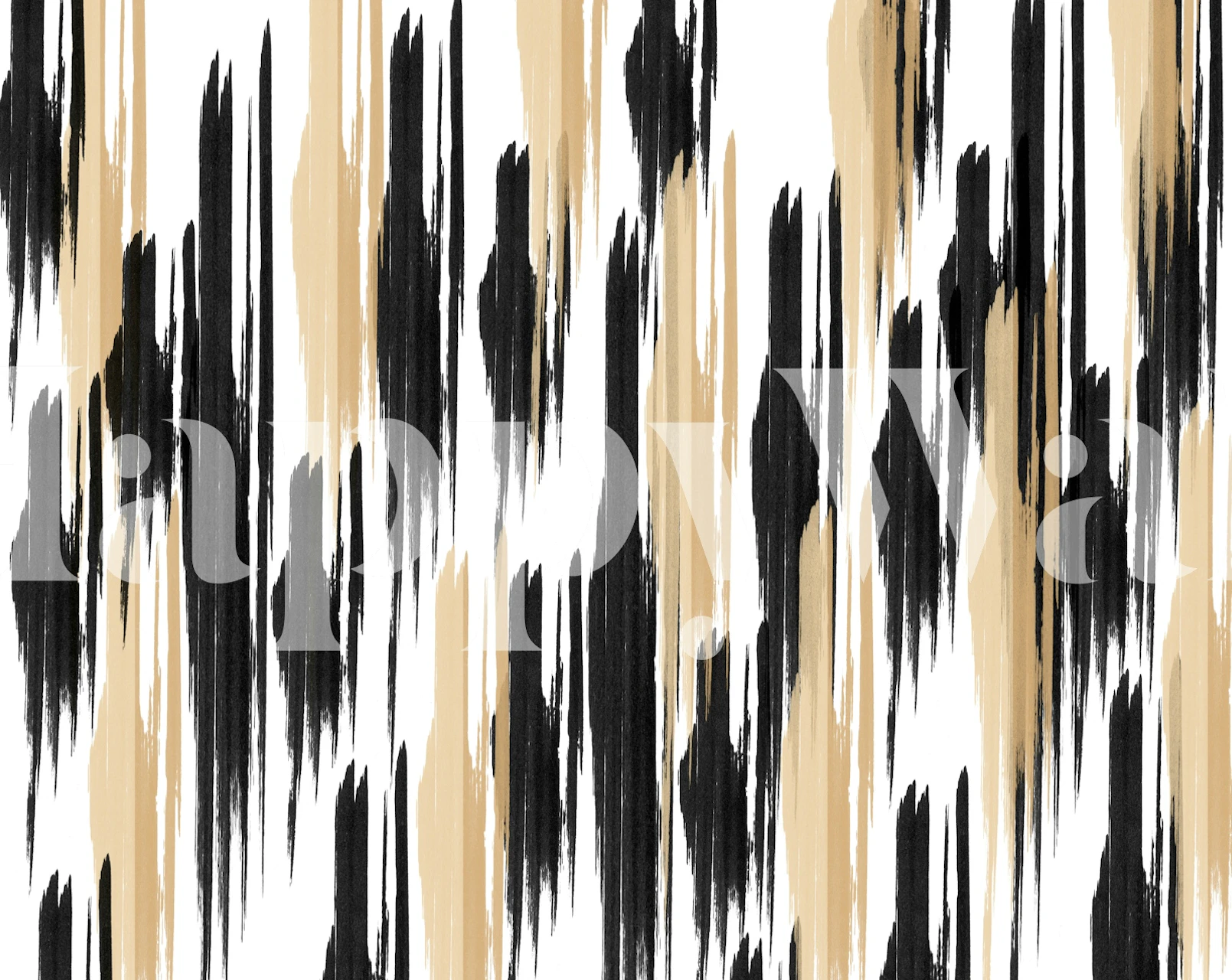 Bold Monochrome Streaks tapet i et rom