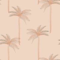 Dreamy Watercolor Palmtrees - Pink Tropics papiers peint