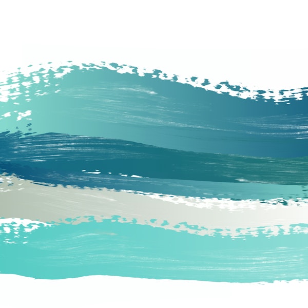 Turquoise Brush Flow