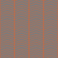 Vibrant Orange Chevron behang