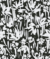 Abstract Garden Floral Black and White papiers peint