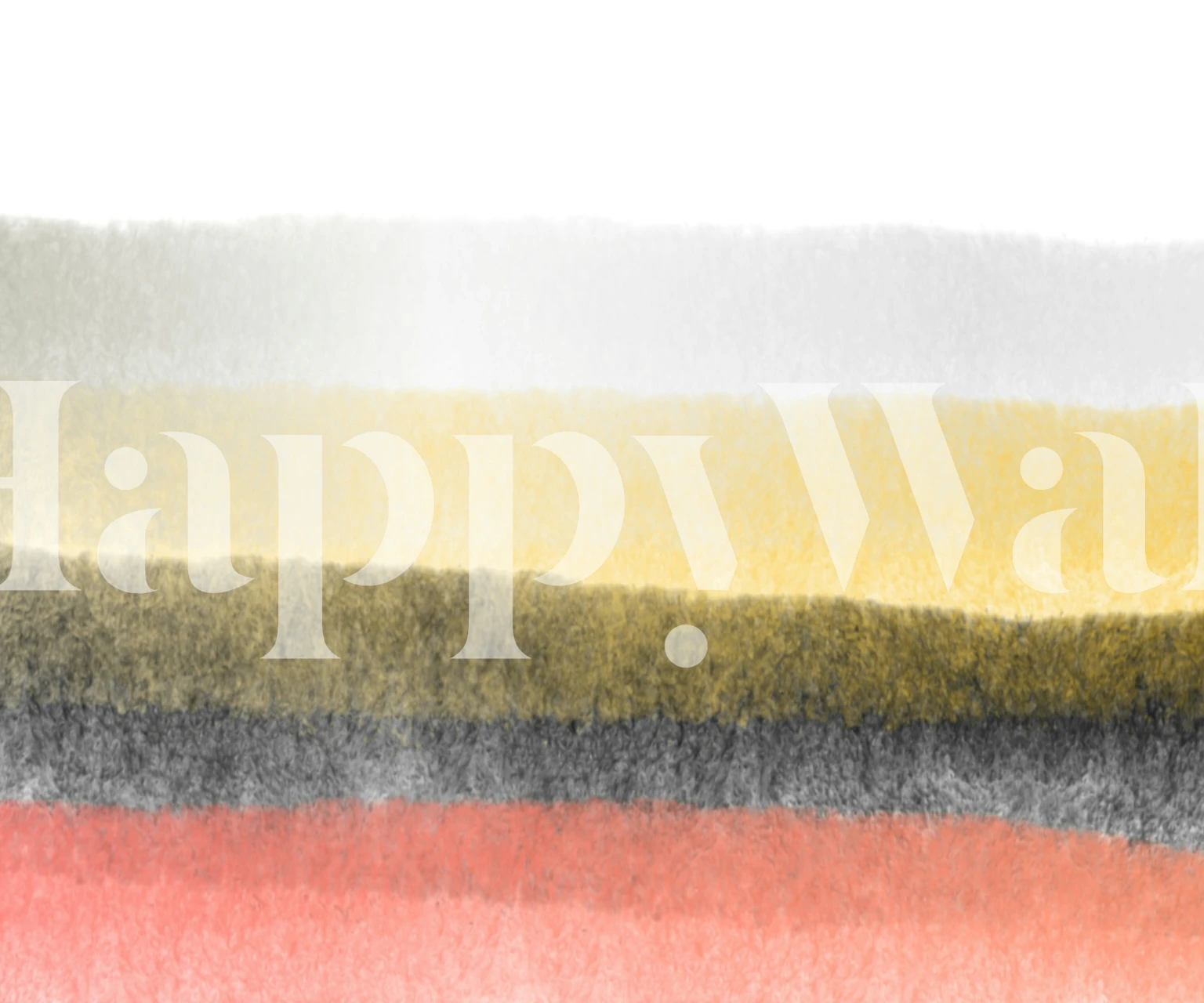 Sunset Brushstrokes tapet i et rom