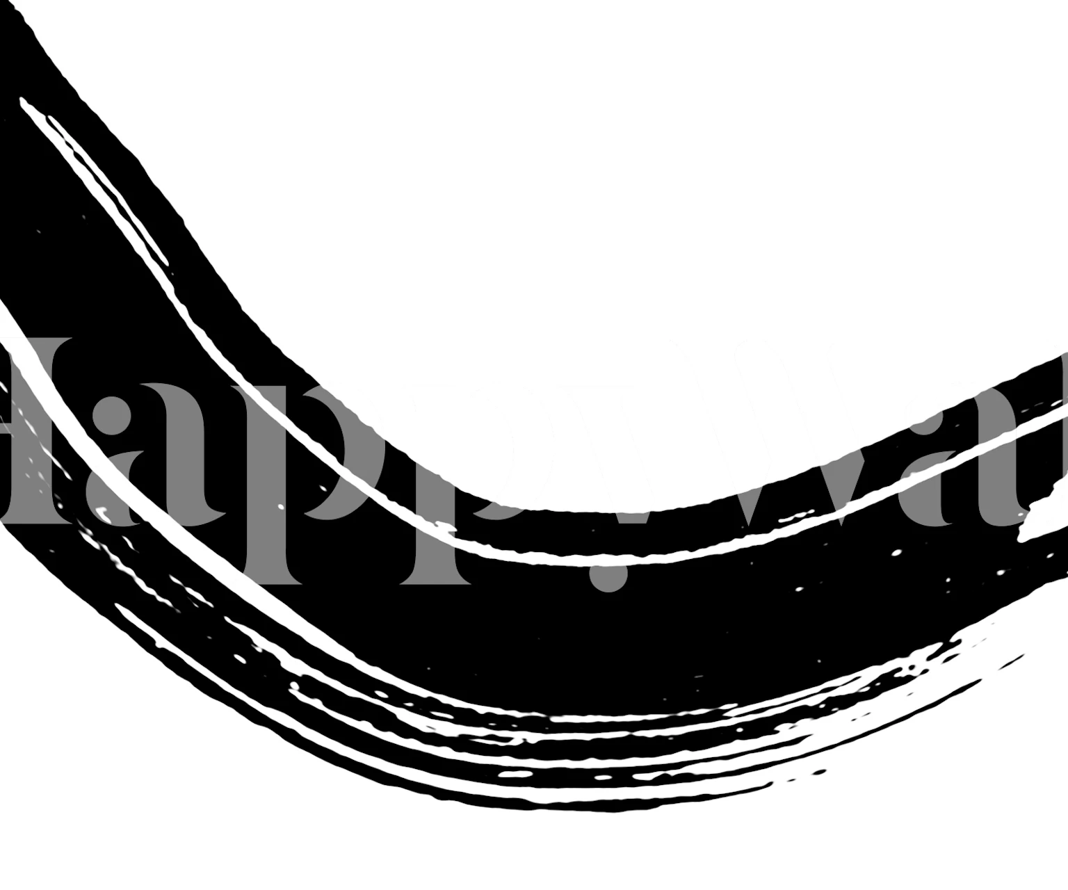 Minimalist stroke design wallpaper in a room