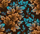 Frilled Foliage - Brown Aqua