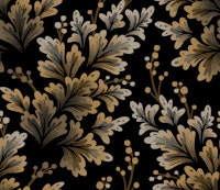 Frilled Foliage - Black Brown ταπετσαρία