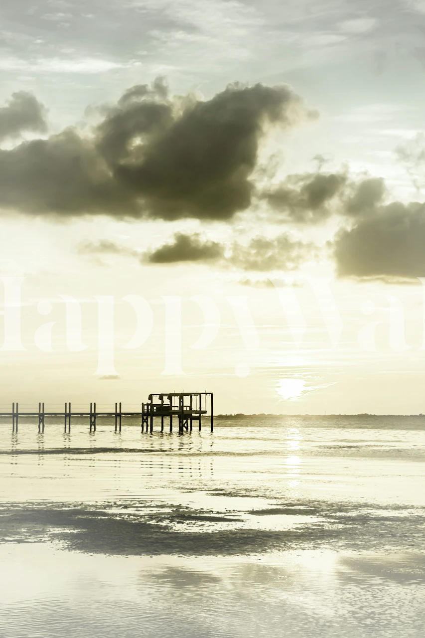 Bokeelia Sunset wallpaper in a room