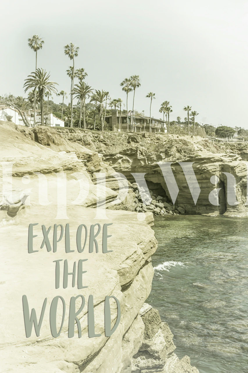 Explore the World California design de papel de parede
