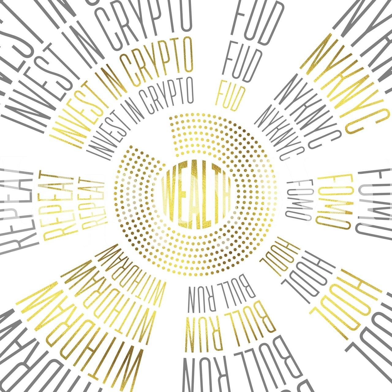 Design della carta da parati Crypto Newbie in una stanza moderna