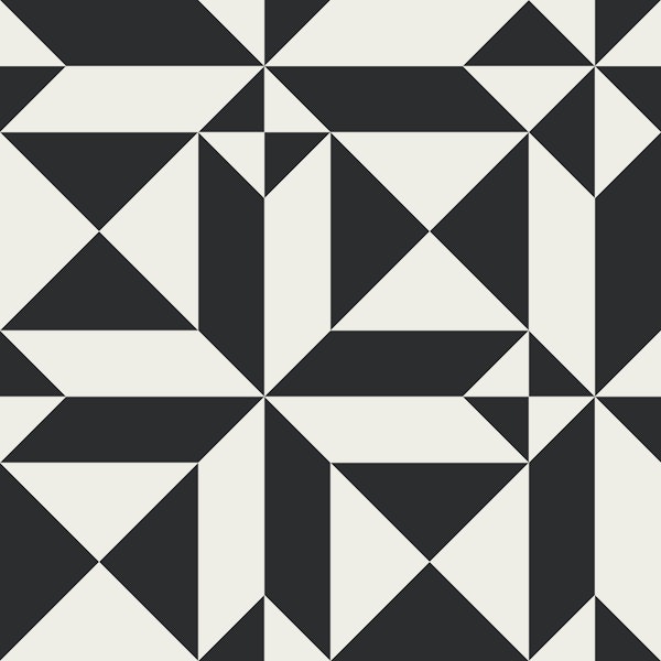 The order within tile black and white