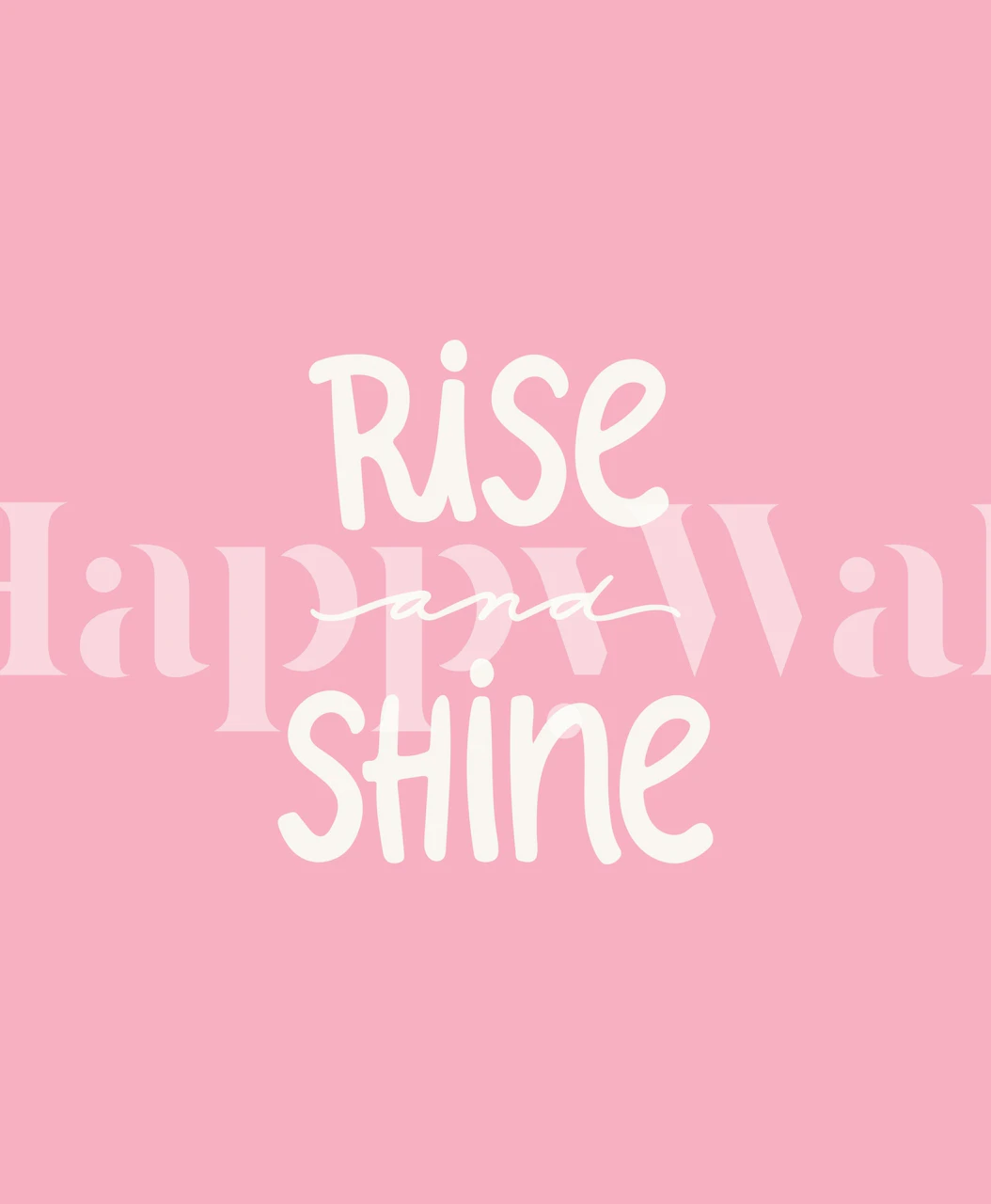 Rise And Shine Soft Pink behang in een kamer