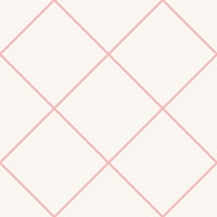 Faux Tile Grid Coral Pink Beige carta da parati