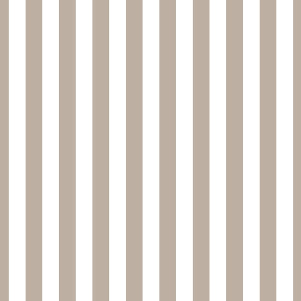 Mocha and white vertical stripes - large