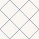 Faux Tile Grid Blue Beige