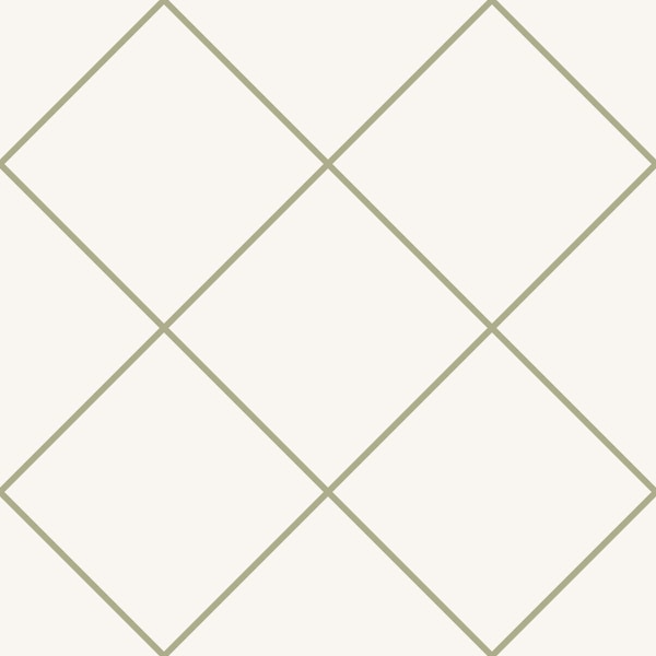 Faux Tile Grid Sage Green Beige