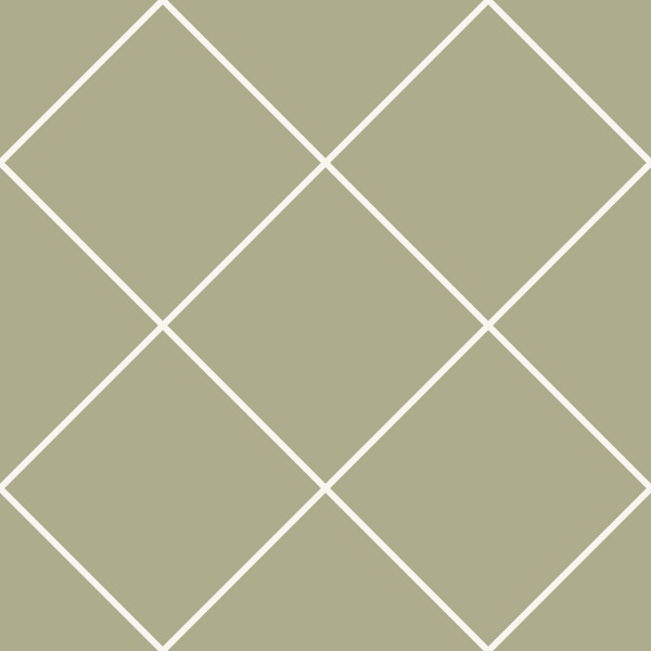 Faux Tile Grid Beige Sage Green
