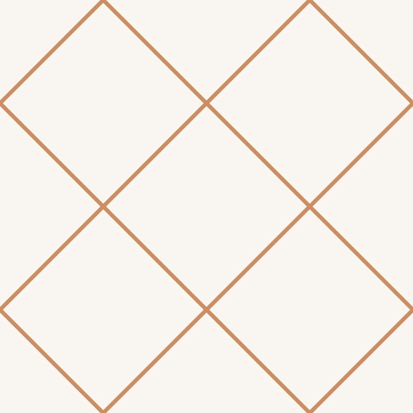Faux Tile Grid Boho Brown Beige