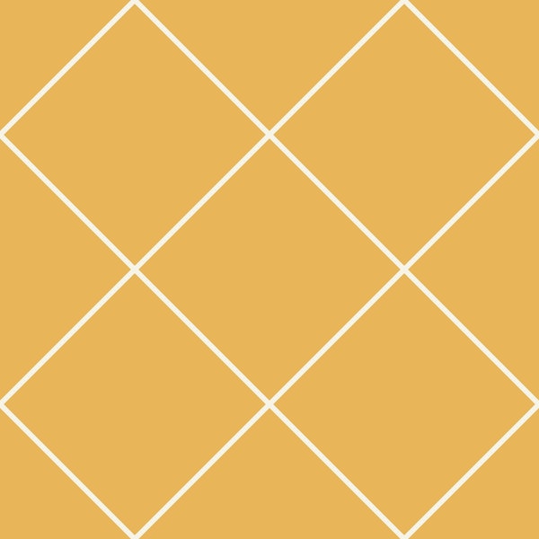 Faux Tile Grid Beige Yellow