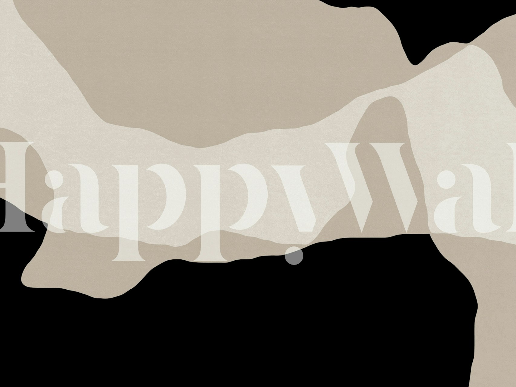 Neutral og sorte Shapes 5H-tapeter i et rum