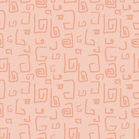Minimalist Spiral Doodles | Coral Peach wallpaper