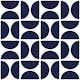 Bauhaus Petite Minimalist Navy Blocks