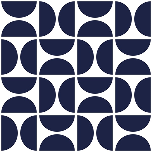 Bauhaus Petite Minimalist Navy Blocks