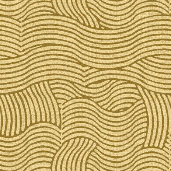Wavy Stripes Textured Beige Mustard