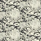 Chrysanthemum Block Print Bliss Onyx