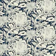Chrysanthemum Block Print Bliss Indigo