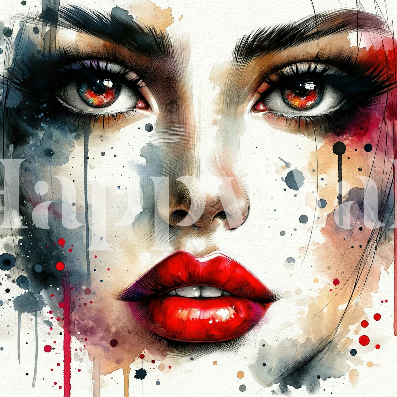 Design tapety Close-up Woman Face