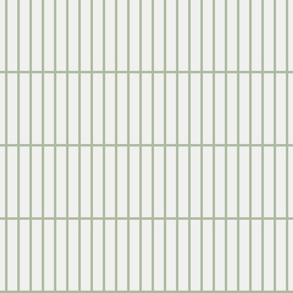 Simple Narrow Tiles - White and Sage Green