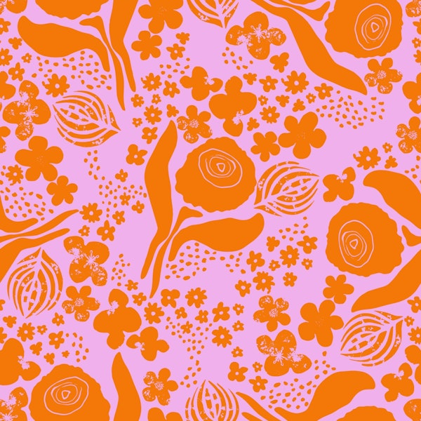 Pink Coral Floral Dance