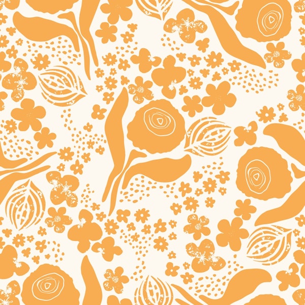 Orange Floral Dance