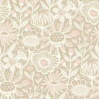 Emilys flower meadow - beige ταπετσαρία