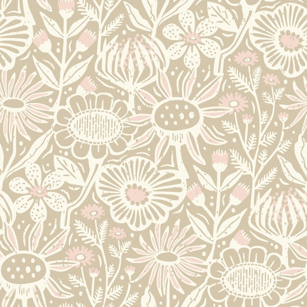 Emilys flower meadow - beige