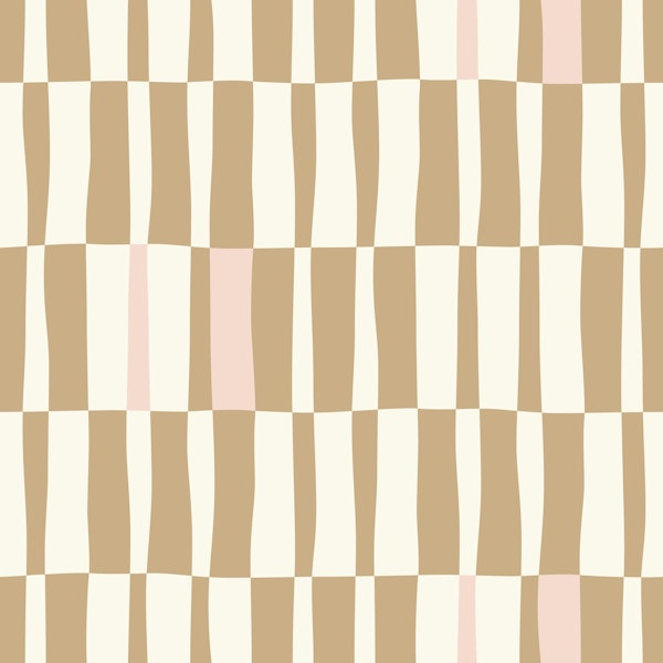 Checkered stripes - earthy + pink