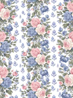 Romantic Pastel Flower Columns wallpaper