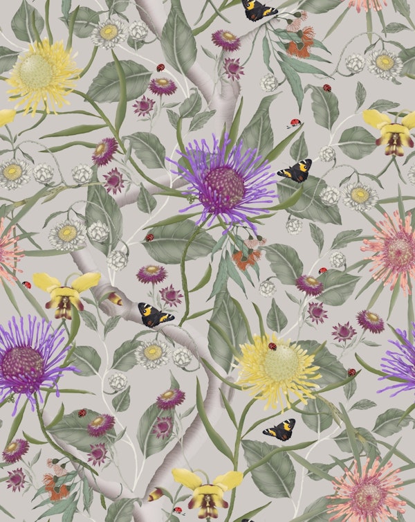 Wildflowers on Slight Mushroom