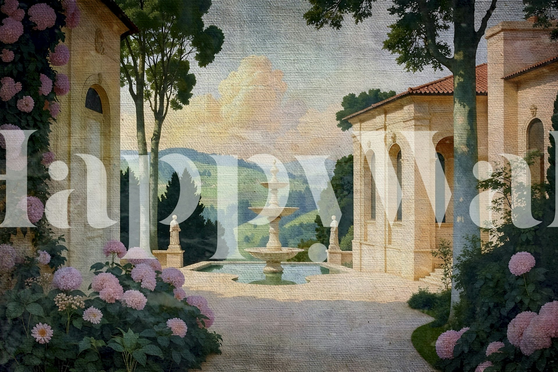 Tapeta Garden of Tranquility v pokoji