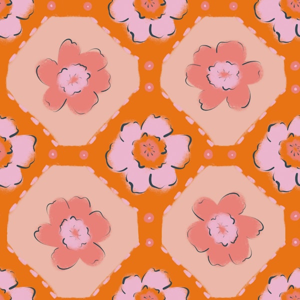 Geometric Flower Dance