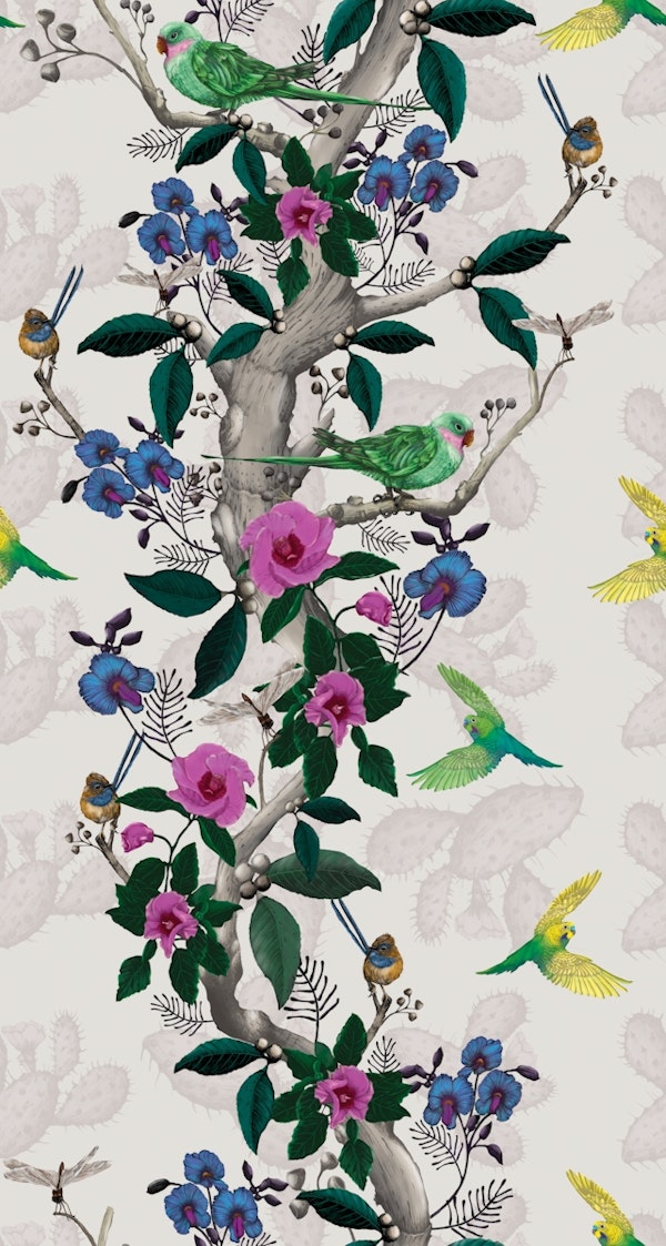 Desert Bloom with Cactus & Pink Desert Rose